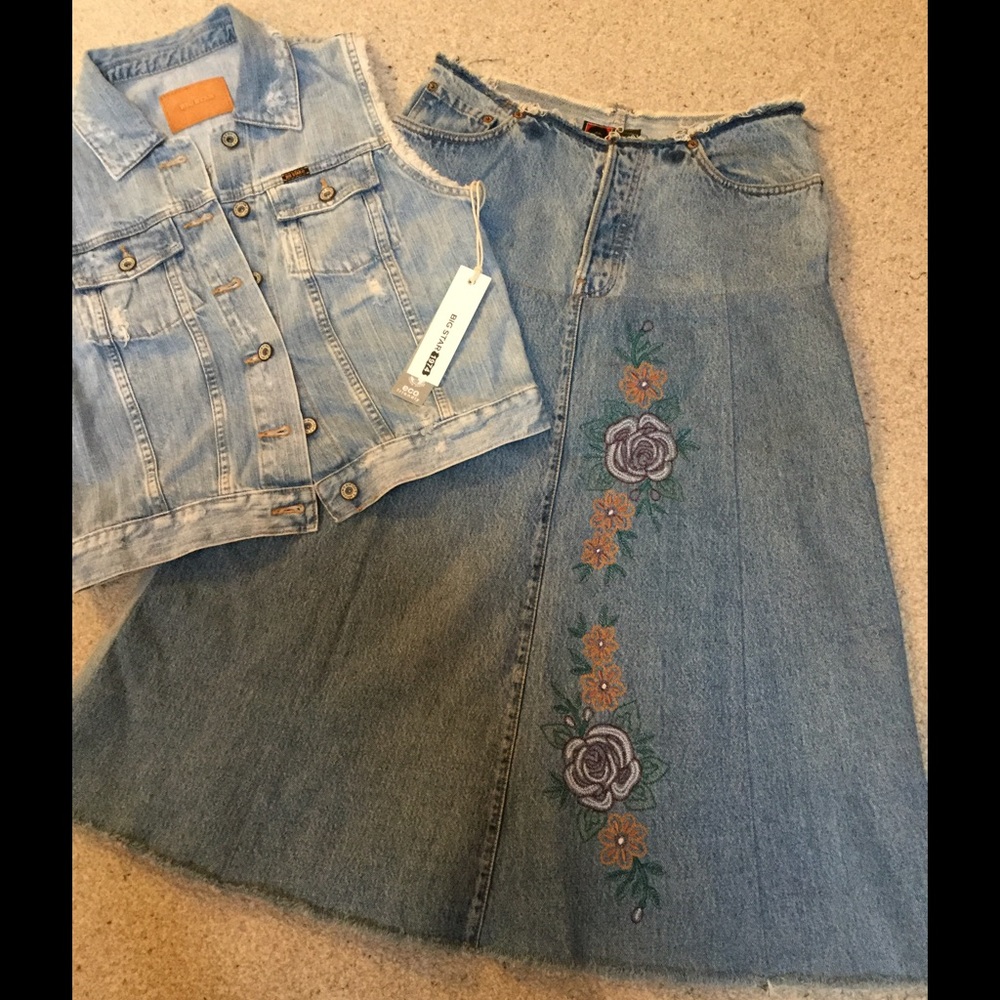 Destroyed Big Star Denim Vest-NWT