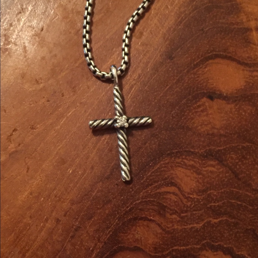 David Yurman Cable Classics Cross With Diamond