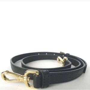 New MICHAEL KORS BLACK LEATHER/ GOLD REPLACEMENT