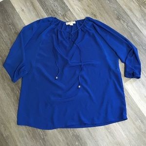 Michael Kors blue blouse