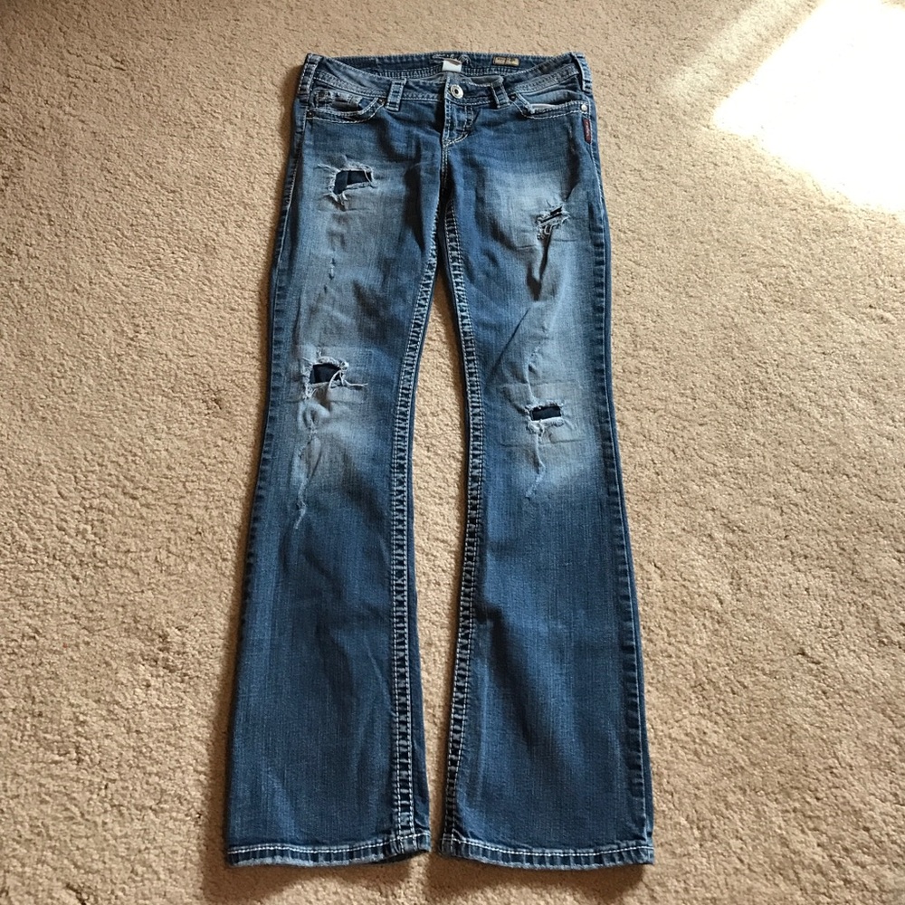 Silver jeans