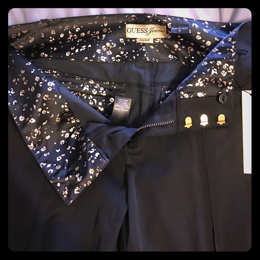 GUESS black stretch dress pants