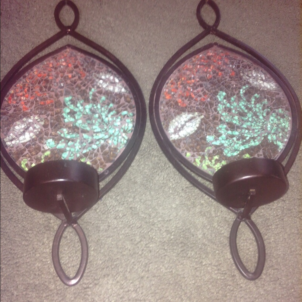 Wall candle holders