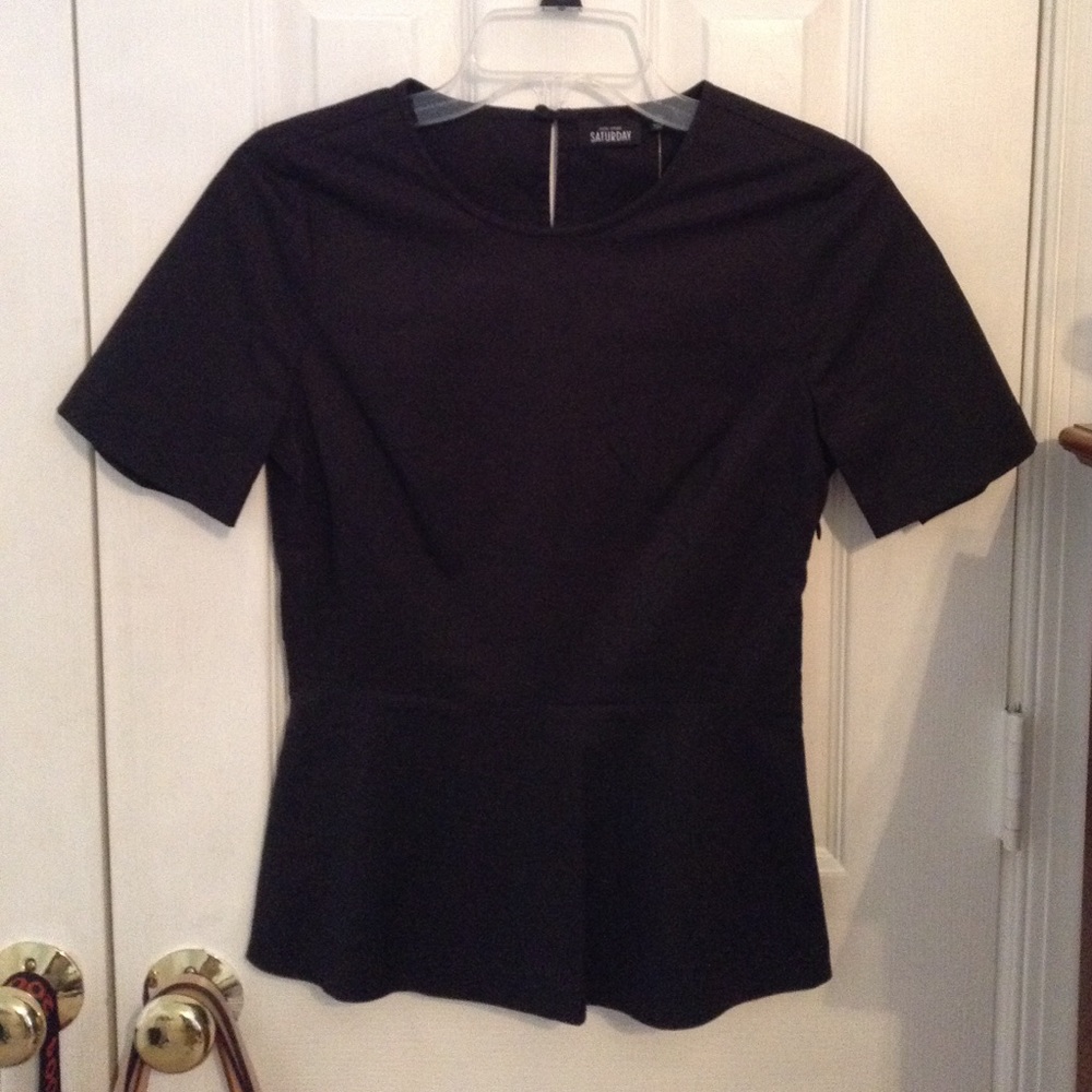 Kate Spade Saturday modern peplum top