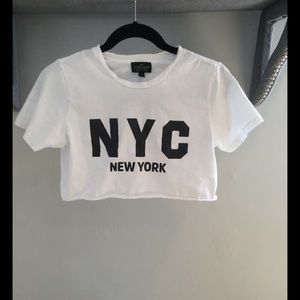 💋TopShop Crop NYC Tee💄