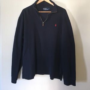 Dark blue 1/4 Zip Polo by Ralph Lauren Pullover