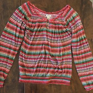 Patterned "hippy" shirt