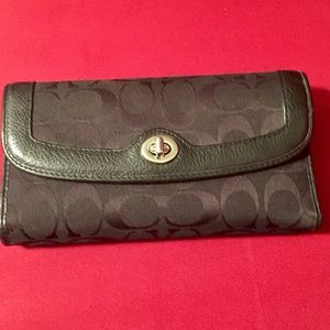 Authentic black Coach wallet
