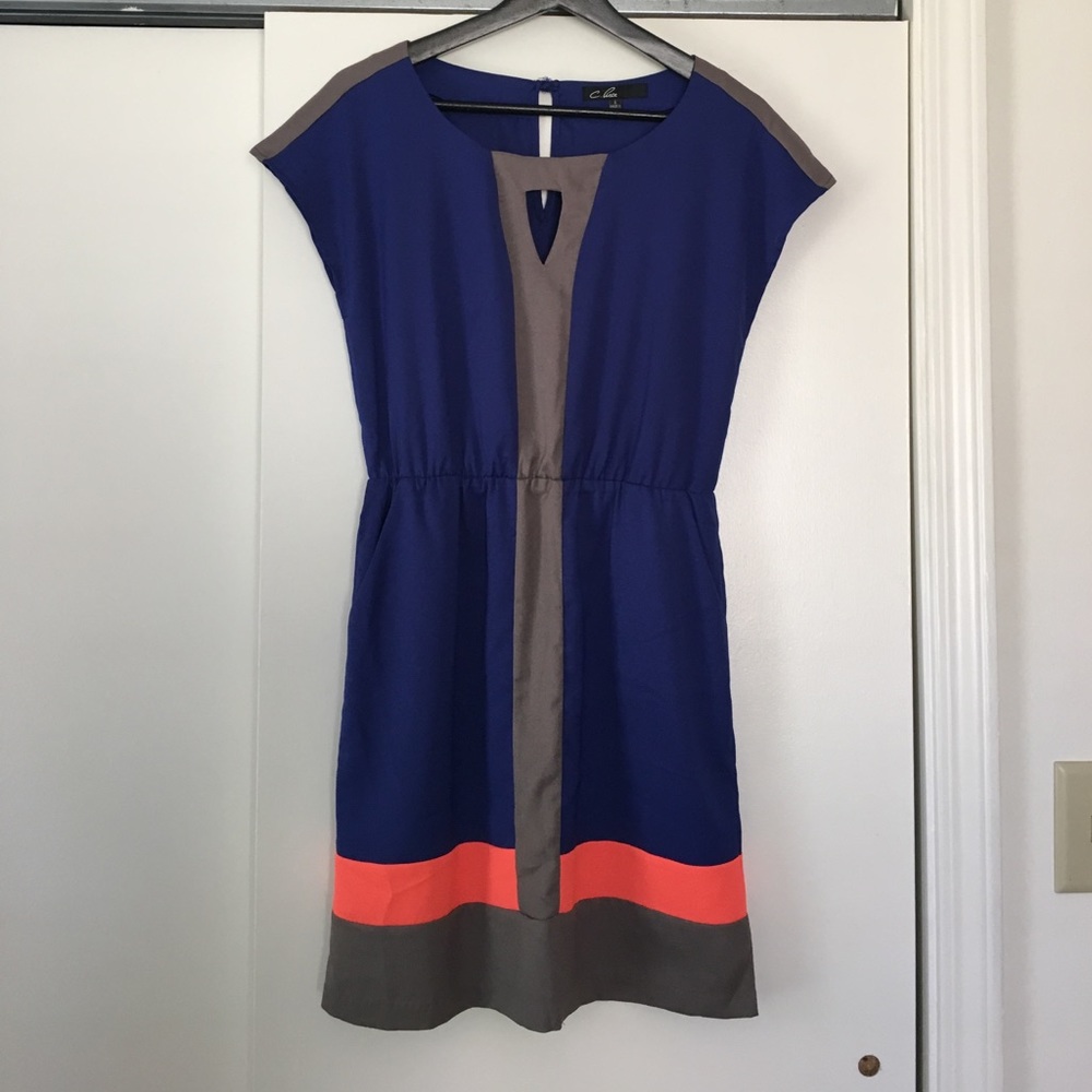 Fun short blue dress size S