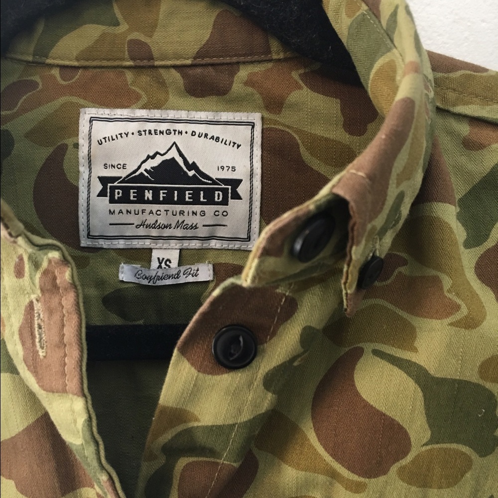 Penfield Duck Camo Button Up