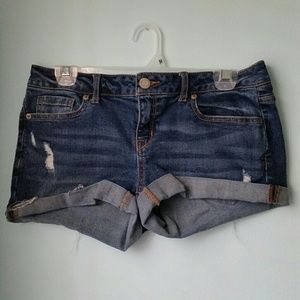 Ripped Jean Short-shorts