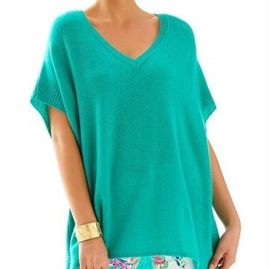 Lilly Pulitzer Green Chloe Cashmere Pullover Lilly Pulitzer Green Chloe Cashmere Pullover