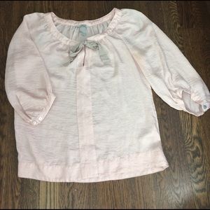 H&M pale pink blouse