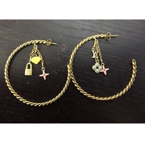 LOUIS VUITTON sweet monogram hoops!