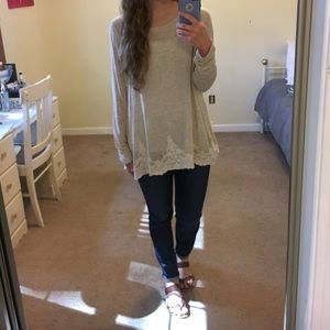 Long sleeve thin sweater