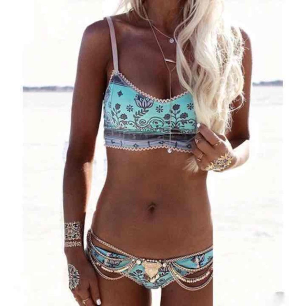 Cute blue bikini