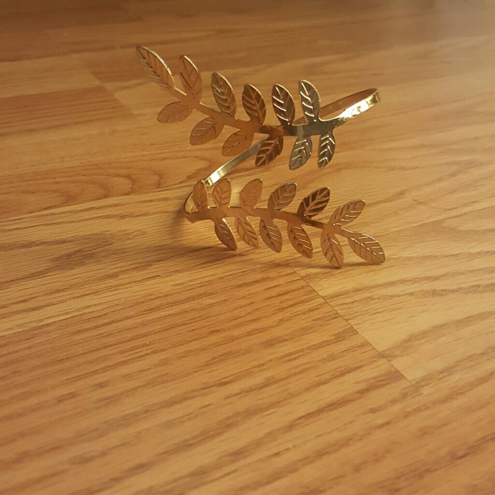 Gold leaf bangle