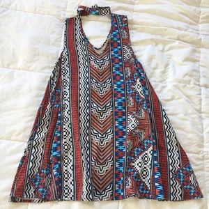 MINKPINK Dresses - MinkPink Multi Color Tribal Dress With Choker MINKPINK Dresses - MinkPink Multi Color Tribal Dress With Choker