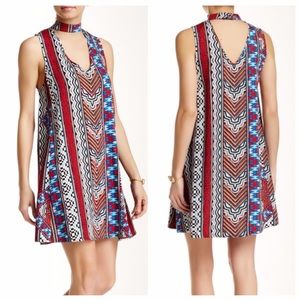 MINKPINK Dresses - MinkPink Multi Color Tribal Dress With Choker MINKPINK Dresses - MinkPink Multi Color Tribal Dress With Choker