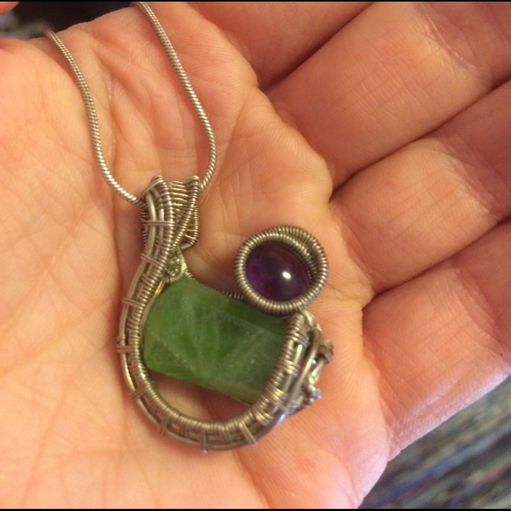 Handmade wrap necklace