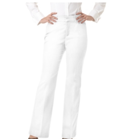 Jm Collection Petite Twill Straight-Leg Trousers - Picture 2 of 6