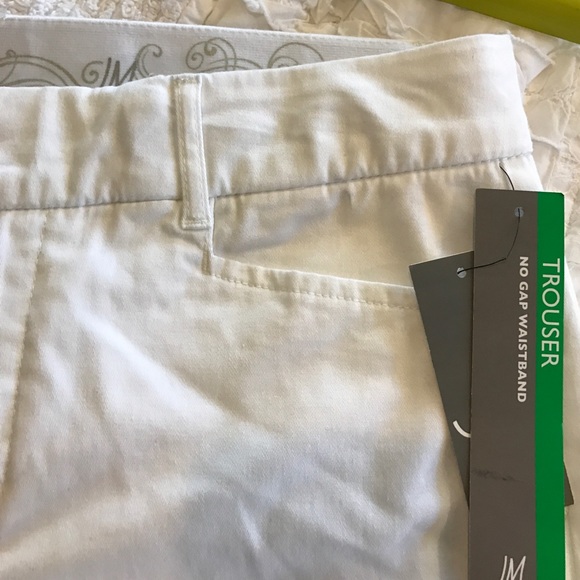 Jm Collection Petite Twill Straight-Leg Trousers - Picture 3 of 6