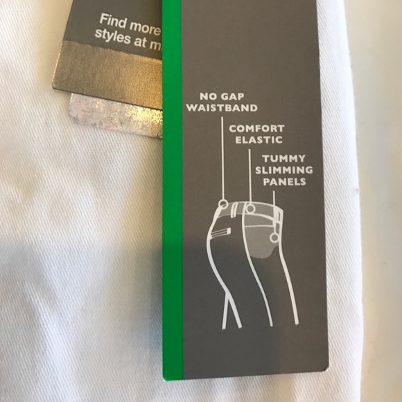 Jm Collection Petite Twill Straight-Leg Trousers - Picture 6 of 6