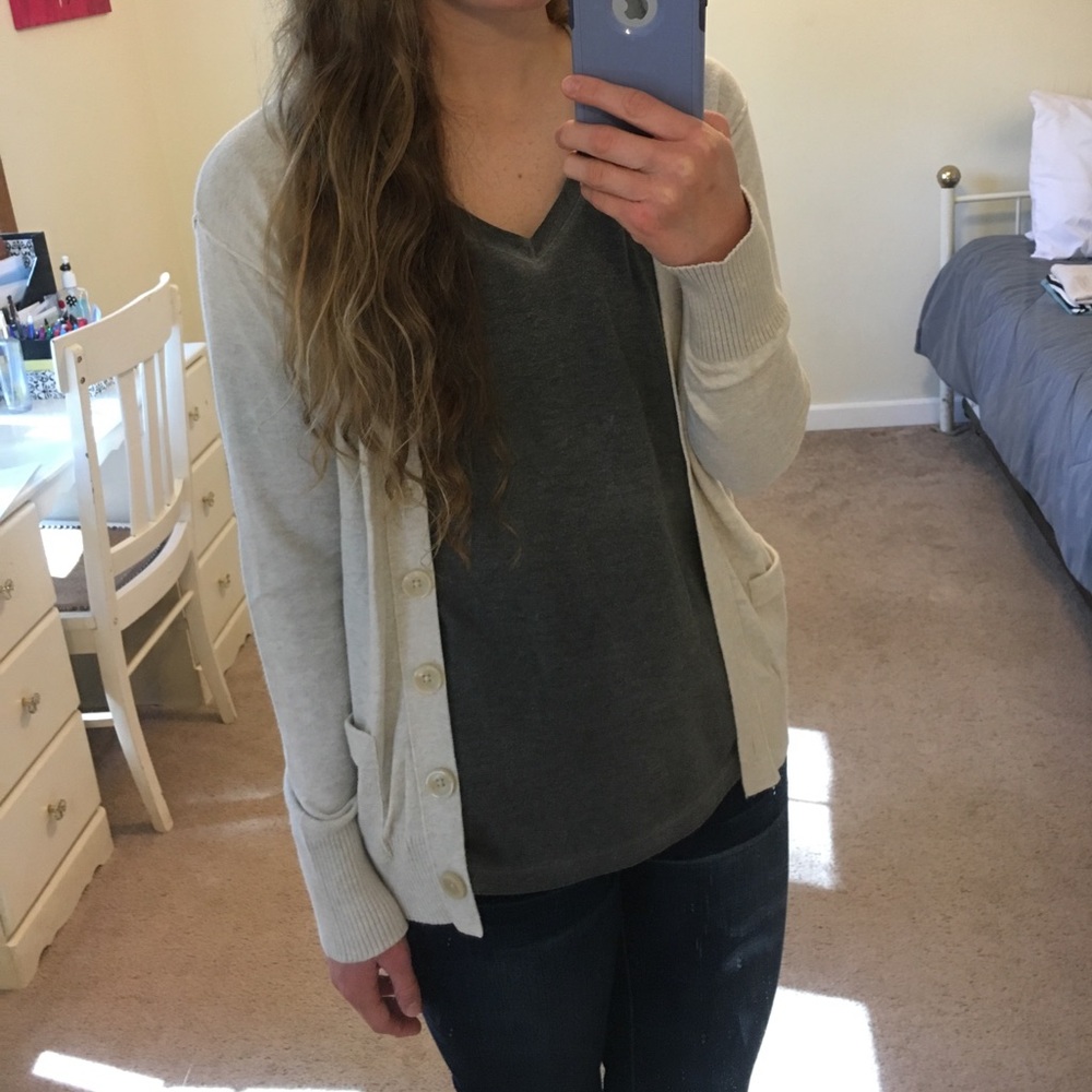 Cream cardigan