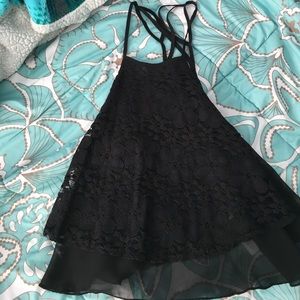 Hollister black lace tank NWOT