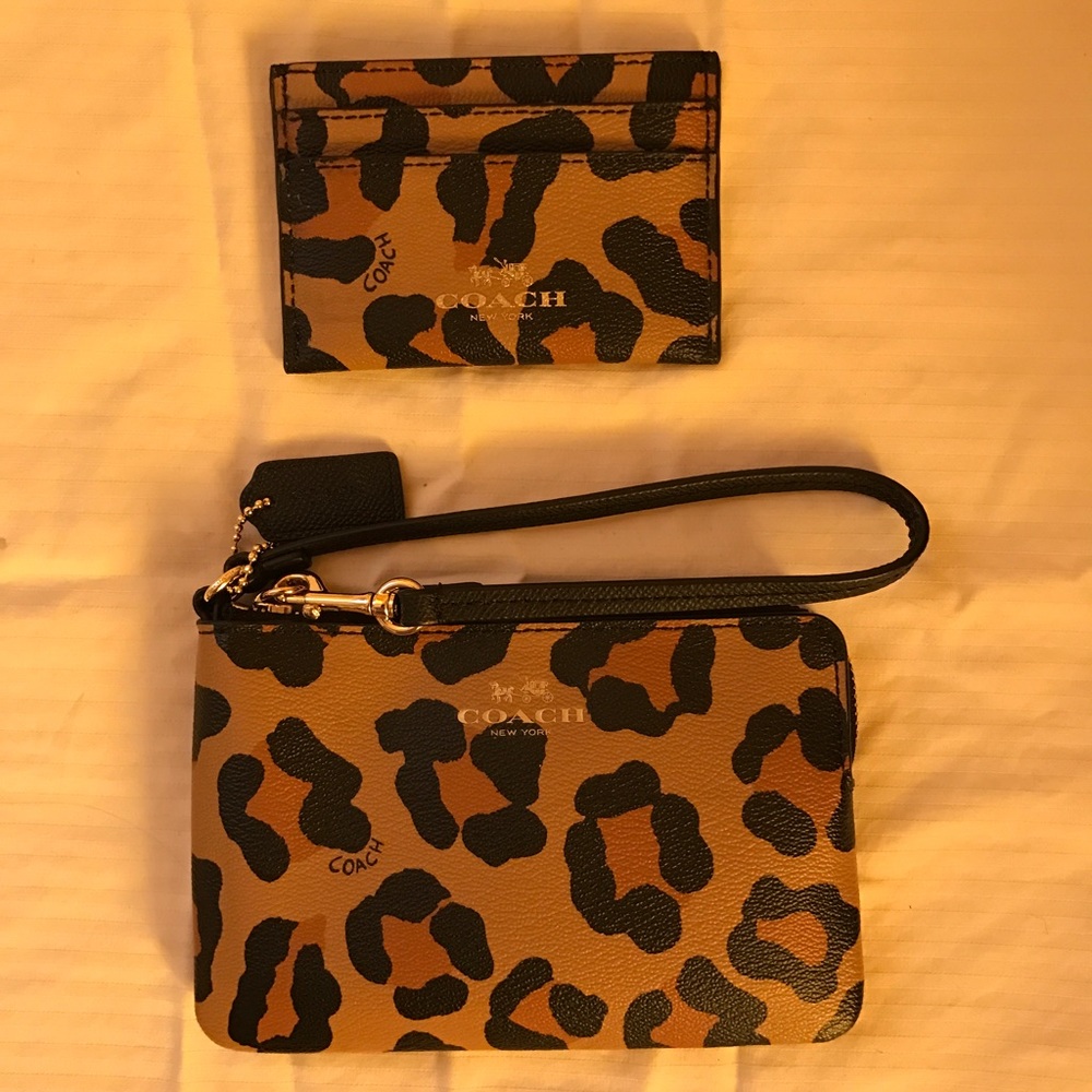 Coach wristlet and ID case