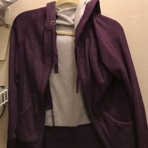Purple zip up