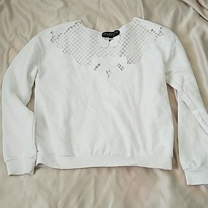 Topshop petite sweater with cute cutouts