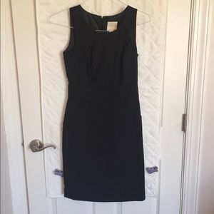 NWOT JCrew Sleeveless Dress Black Sz 0