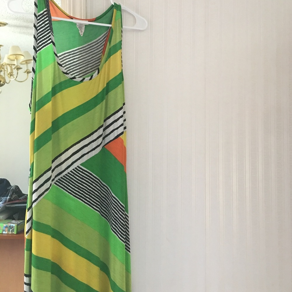 Colorful long maxi dress
