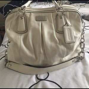 Off white coach purse