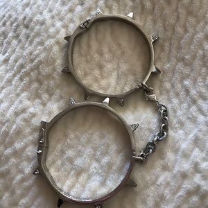 BCBG spiked bracelets