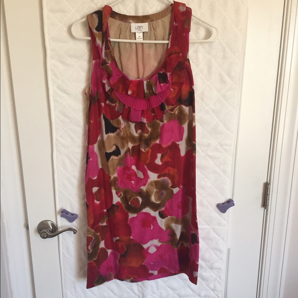 Loft Floral Mini Dress Sz SP