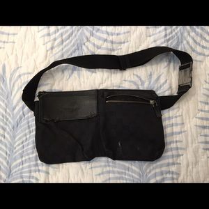 Gucci black waist pouch