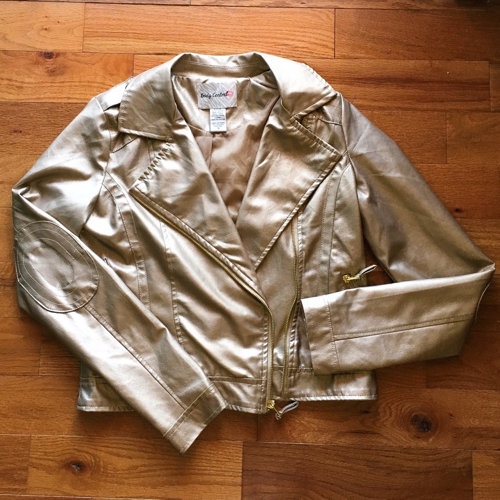 Gold Leather Jacket