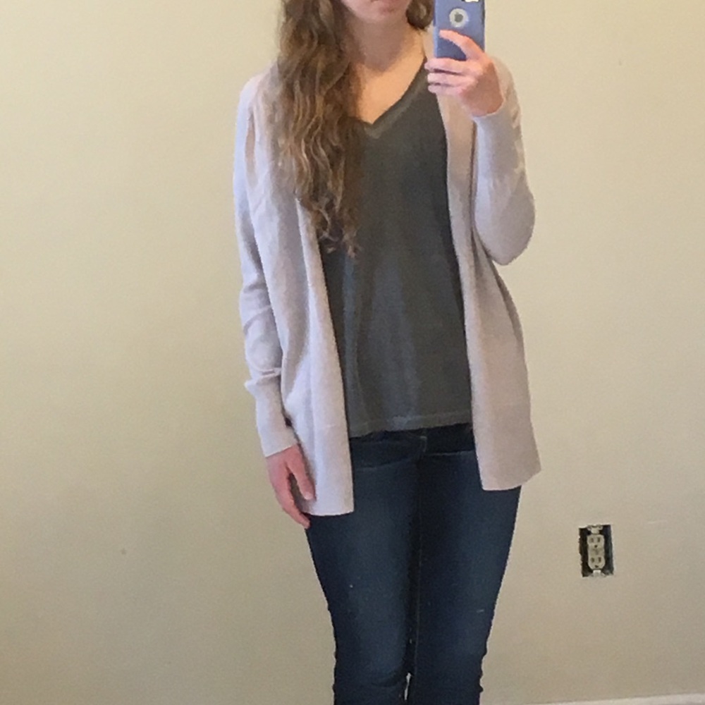 Cream cardigan
