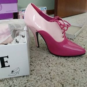 Heels hot pink