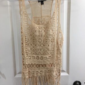 Crochet boho tank
