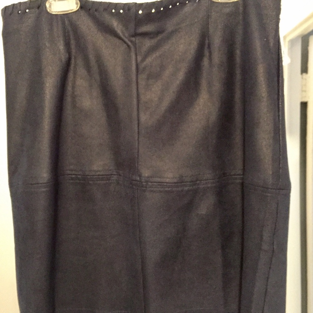 Navy Blue faux suede