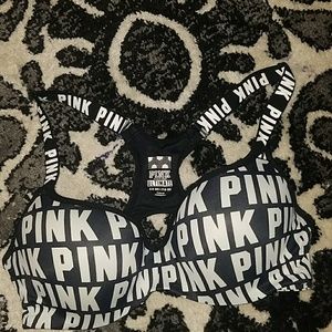 PINK push up sports bra