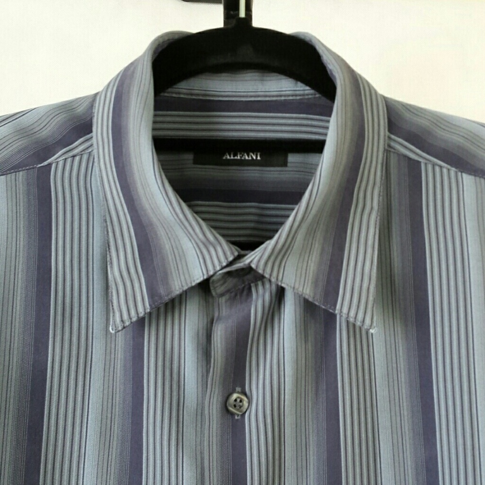 ALFANI Men's Long Sleeve Shirt