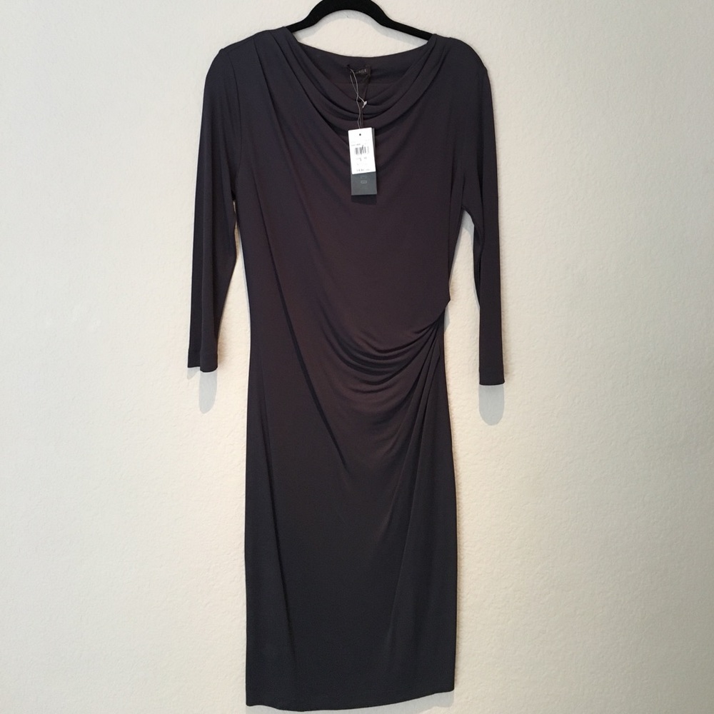 Peserico side gather dress