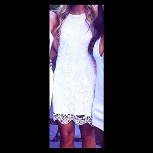 White lace dress