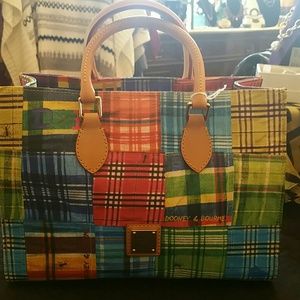 Authentic Dooney  & Bourke Madras Plaid Bag