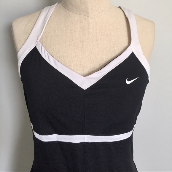 ❌SOLD❌Nike Dri Fit Black/White Tennis Dress, Large - Picture 2 of 3