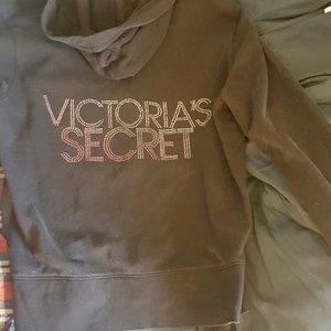 Black Victorias Secret Super Model zip up